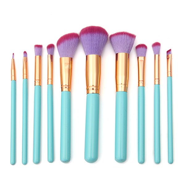 10 Piece Ultra-Chic Mermaid Shell Brush Set