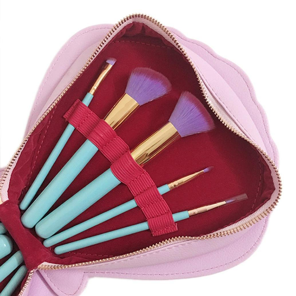 10 Piece Ultra-Chic Mermaid Shell Brush Set