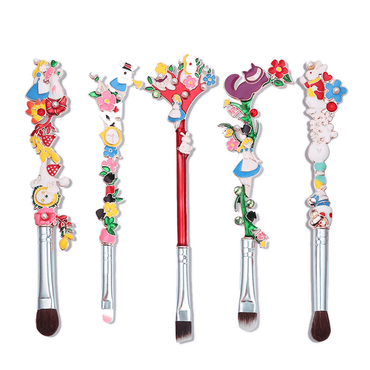 5 Piece Wonderland Inspired Brush Set – Eye Detail Brushes